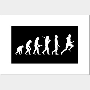 Funny Running Evolution Gift For Runners & Joggers Posters and Art